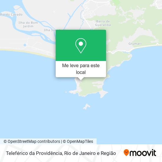 Teleférico da Providência mapa