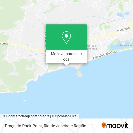 Praça do Rock Point mapa