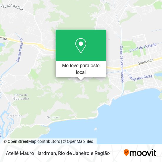 Ateliê Mauro Hardman mapa