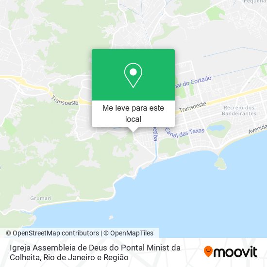 Igreja Assembleia de Deus do Pontal Minist da Colheita mapa