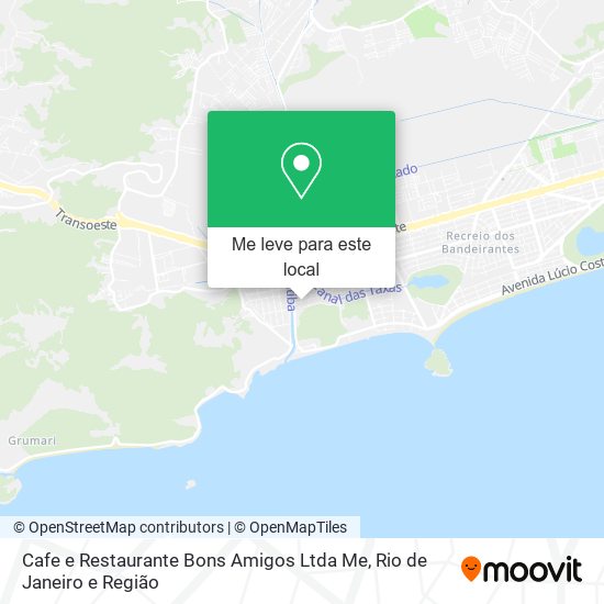 Cafe e Restaurante Bons Amigos Ltda Me mapa