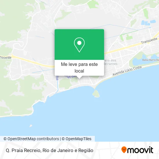 Q. Praia Recreio mapa