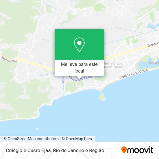 Colégio e Cusro Ejaa mapa