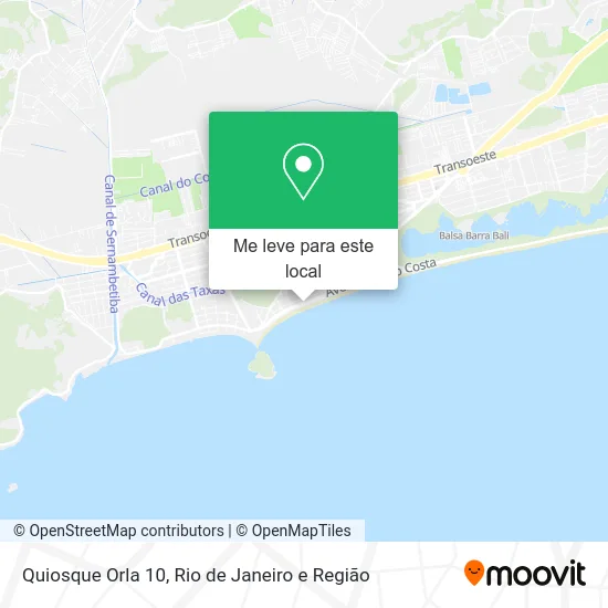 Quiosque Orla 10 mapa