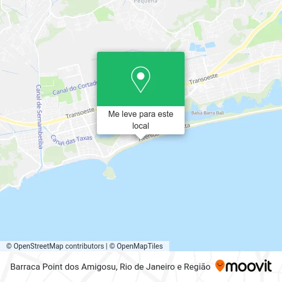 Barraca Point dos Amigosu mapa