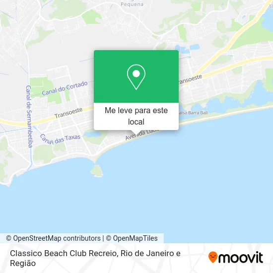 Classico Beach Club Recreio mapa
