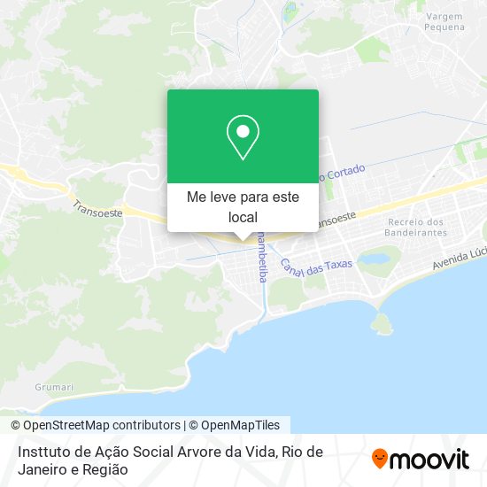 Insttuto de Ação Social Arvore da Vida mapa