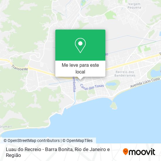 Luau do Recreio - Barra Bonita mapa
