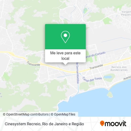 Cinesystem Recreio mapa