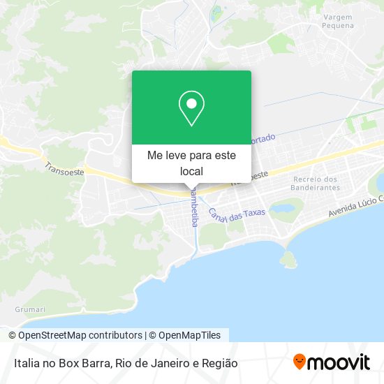 Italia no Box Barra mapa