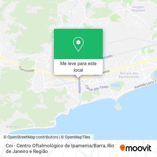 Coi - Centro Oftalmológico de Ipamema / Barra mapa