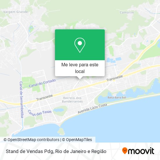 Stand de Vendas Pdg mapa