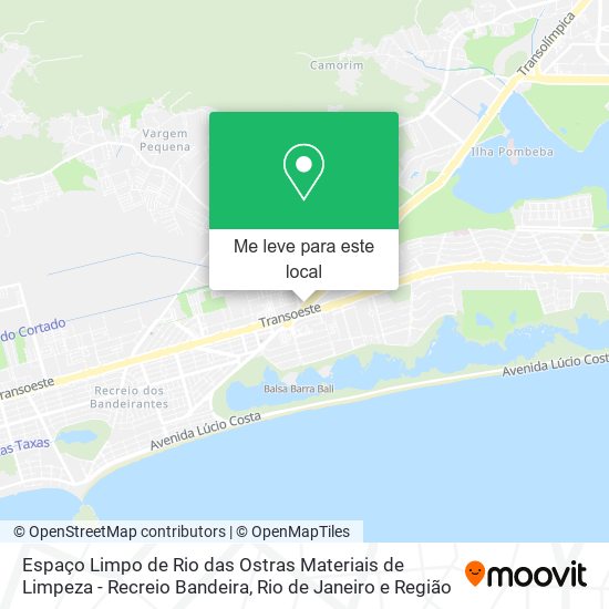 Espaço Limpo de Rio das Ostras Materiais de Limpeza - Recreio Bandeira mapa