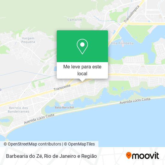 Barbearia do Zé mapa