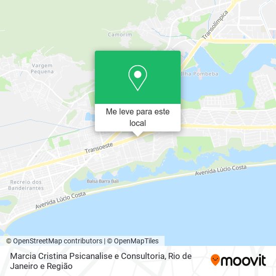 Marcia Cristina Psicanalise e Consultoria mapa