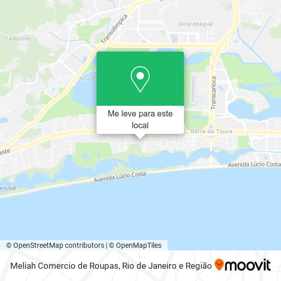 Meliah Comercio de Roupas mapa