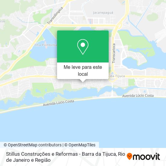 Stillus Construções e Reformas - Barra da Tijuca mapa