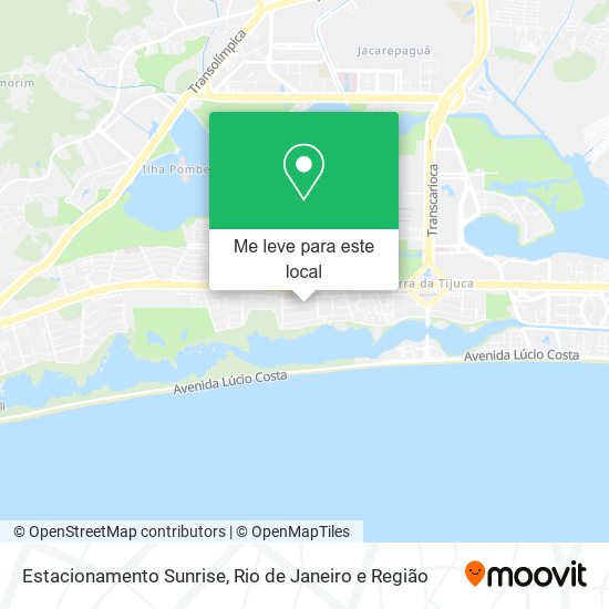 Estacionamento Sunrise mapa
