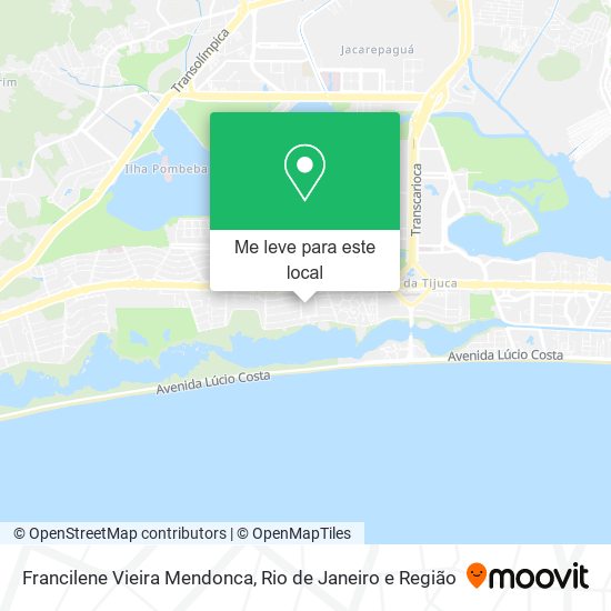 Francilene Vieira Mendonca mapa