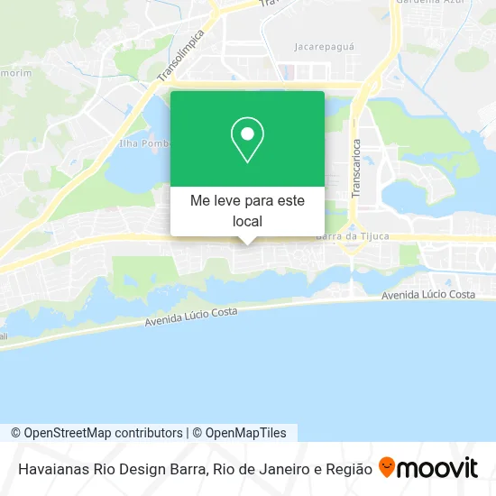 Havaianas Rio Design Barra mapa