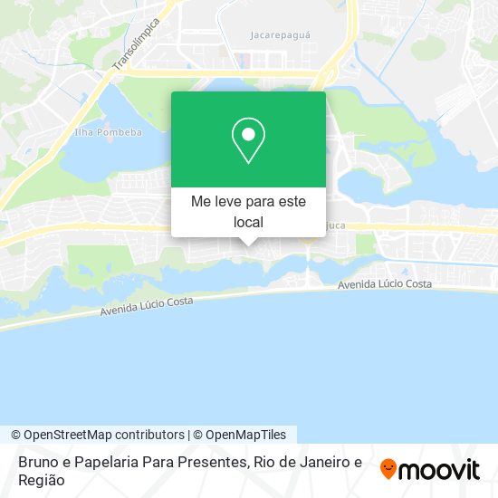 Bruno e Papelaria Para Presentes mapa