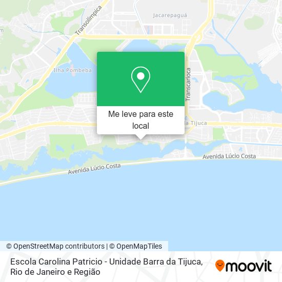 Escola Carolina Patricio - Unidade Barra da Tijuca mapa