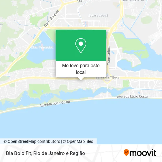 Bia Bolo Fit mapa