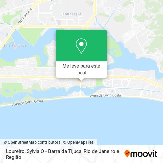 Loureiro, Sylvia O - Barra da Tijuca mapa