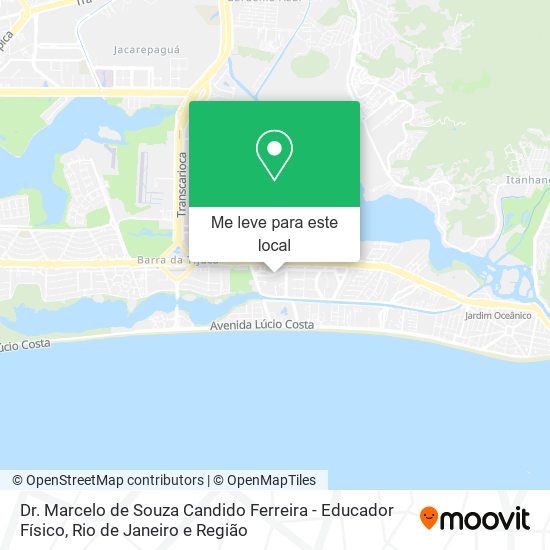 Dr. Marcelo de Souza Candido Ferreira - Educador Físico mapa