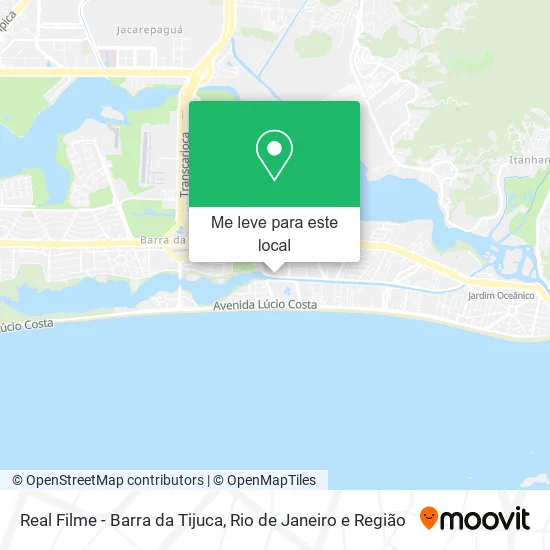 Real Filme - Barra da Tijuca mapa