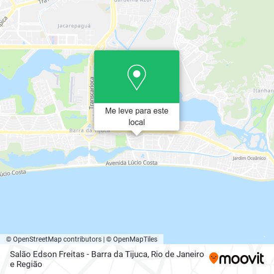 Salão Edson Freitas - Barra da Tijuca mapa