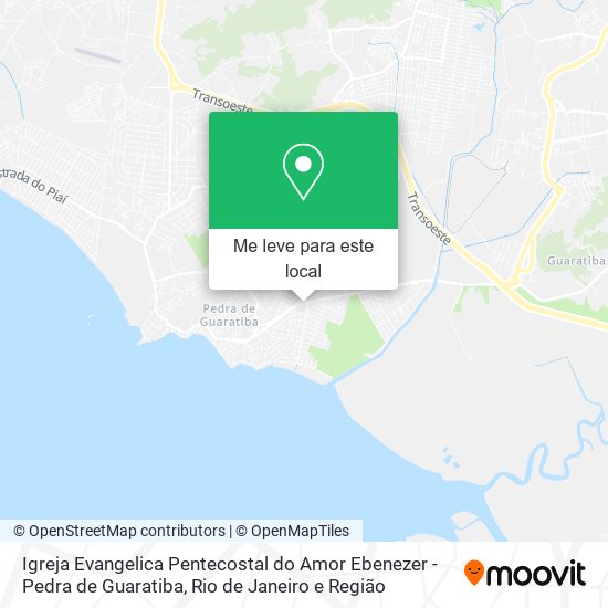 Igreja Evangelica Pentecostal do Amor Ebenezer - Pedra de Guaratiba mapa