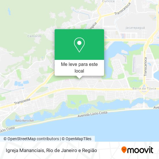 Igreja Mananciais mapa