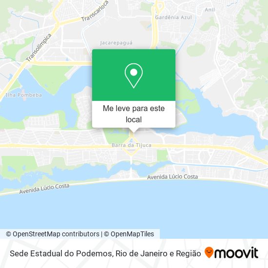 Sede Estadual do Podemos mapa