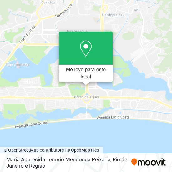 Maria Aparecida Tenorio Mendonca Peixaria mapa
