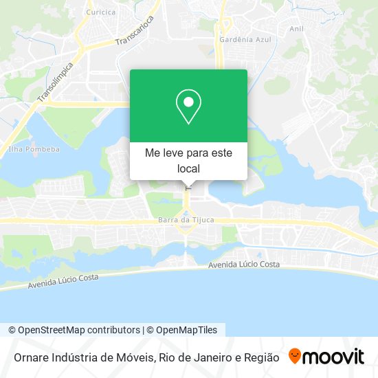 Ornare Indústria de Móveis mapa