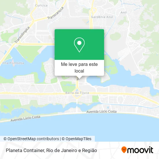 Planeta Container mapa