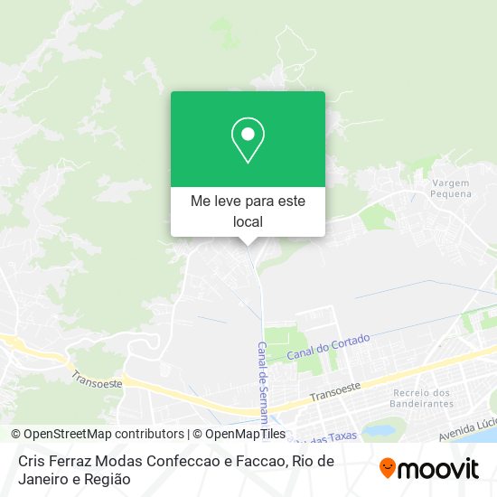 Cris Ferraz Modas Confeccao e Faccao mapa