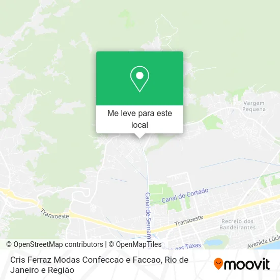 Cris Ferraz Modas Confeccao e Faccao mapa
