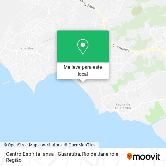 Centro Espírita Iansa - Guaratiba mapa