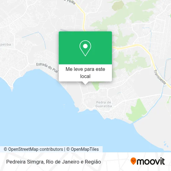 Pedreira Simgra mapa