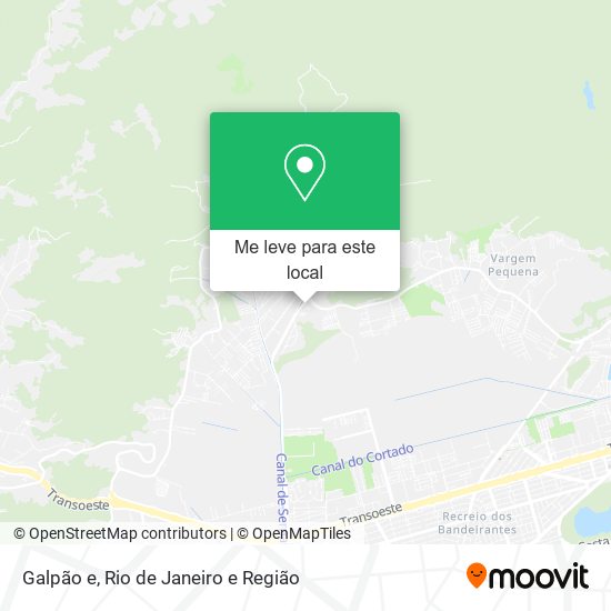 Galpão e mapa
