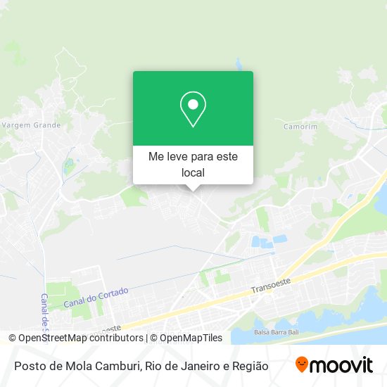 Posto de Mola Camburi mapa