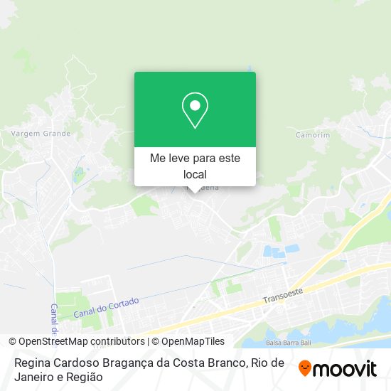 Regina Cardoso Bragança da Costa Branco mapa
