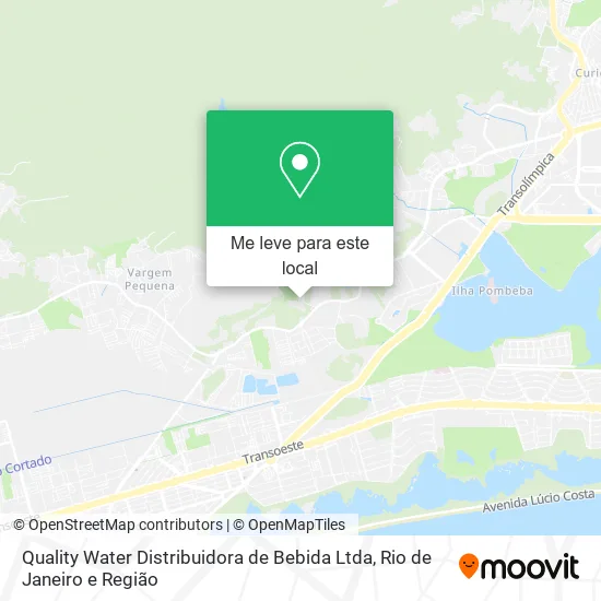 Quality Water Distribuidora de Bebida Ltda mapa