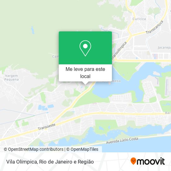 Vila Olímpica mapa