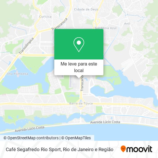 Café Segafredo Rio Sport mapa