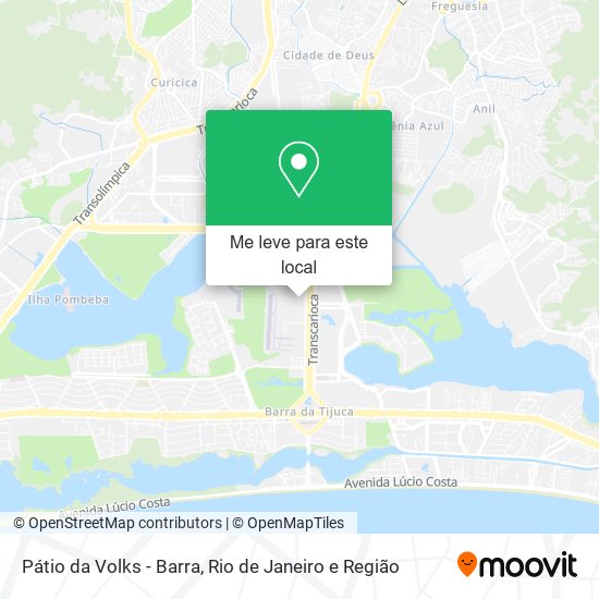 Pátio da Volks - Barra mapa