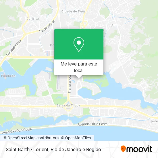 Saint Barth - Lorient mapa