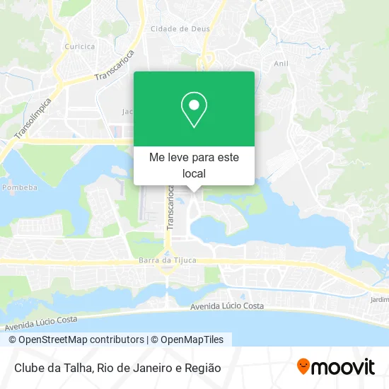 Clube da Talha mapa